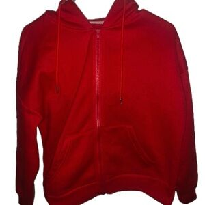 red hoodie